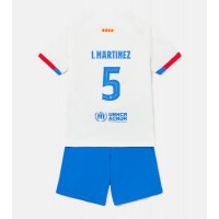 Dres Barcelona Inigo Martinez #5 Preč pre deti 2023-24 Krátky Rukáv (+ trenírky)